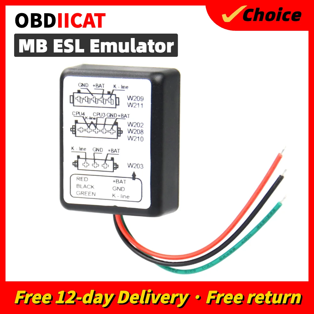 High Quality  MB ESL Emulator IMMO For Merc-ed-es for B-en-z W202 W208 W210 W209 W211 W203 ESL Simulator