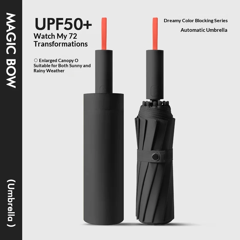 

Automatic Reverse Fold Umbrella Step-Close Large Windproof Durable Car-Friendly All-Weather Sun/Rain