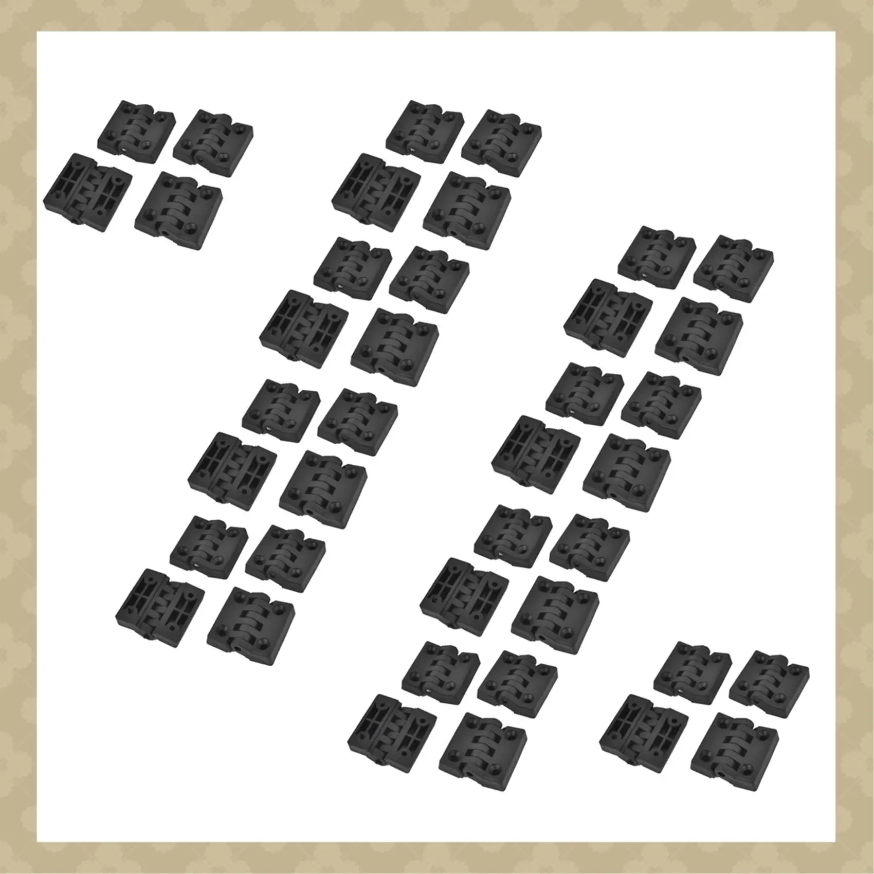 

AB45 40 шт. Петли для дверей шкафа, изготовленные из пластика, усиленные, 40 х 40 мм