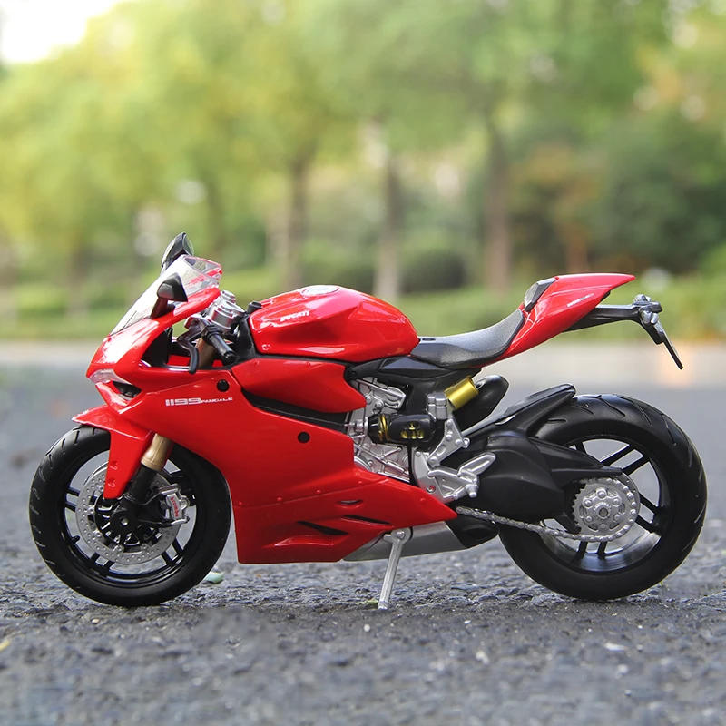 Maisto 1:12 Ducati 1199 Panigale modello di Moto statico Die Cast veicoli da collezione hobby Moto Moto giocattolo regalo