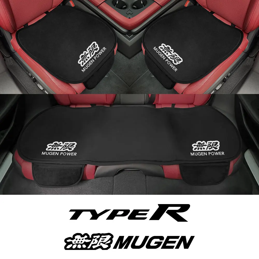 For Honda Mugen Civic TypeR Fk8 Fk7 Fk2 Accord Crv Fit Car Full Seat Cushion Pad Protective Cover Auto Interior Accessories