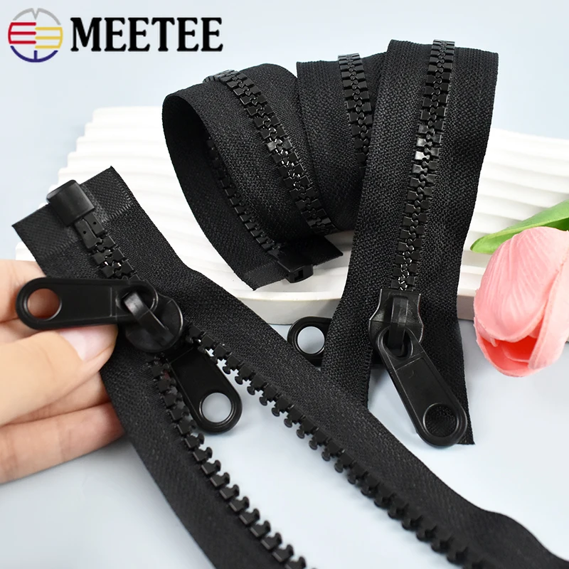 ميتي 5 # 8 # 10 # الراتنج السوستة 60-300 سنتيمتر الوجهين السيارات قفل سستة الإغلاق للحقائب خيمة البريدي طقم تصليح DIY بها بنفسك الخياطة اكسسوارات #3