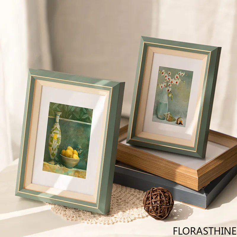 Simple Literary Creative Photo Frame 5 Inch 6 Inch 7 8 10 a4 Wedding Couple Photo Frame Wall Setting