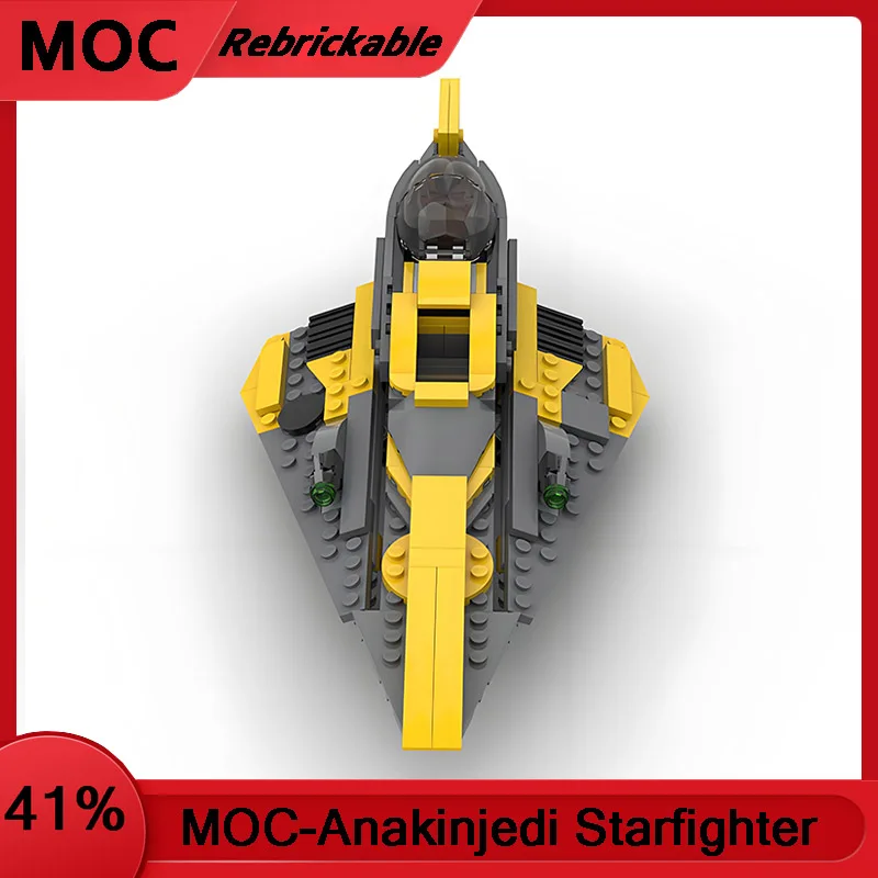 

НОВЫЙ MOC Star Battle Anakin's Jedi Starfighters Модифицированная версия Строительные блоки Сборка кирпичей DIY Модель игрушки Подарки