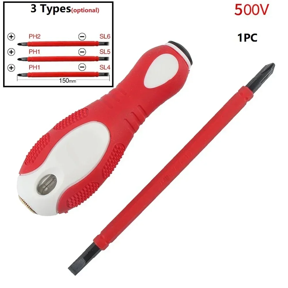 PH1/SL4 PH1/SL5 PH2/SL6 Dual-Purpose Screwdriver Electrical Tester Pen Dual Head Power Detector Electrical Screwdriver Indicator