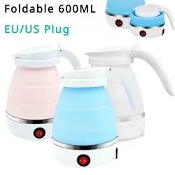 600ML Travel Household Folding Kettle Silicone304 Stainless Steel Portable Kettle 110V/220V Kitchen Appliances Water Kettle