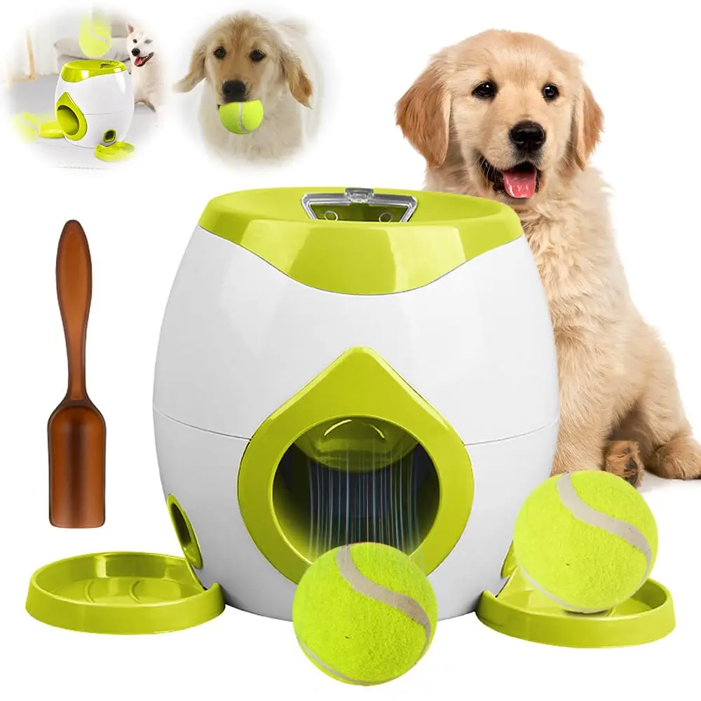 

2025 Upgraded Dog Tennis throwers, throwers for interactive games and training, pet ball throwers with food rewards