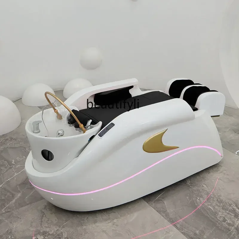

ff High-End Automatic Electric Massage Shampoo Bed Multifunctional Thai Head Therapy Bed Barber Shop