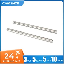 CAMVATE 2 Pieces 19mm Rods 304 Stainless Steel Construction 30cm Long For Shoulder Mount Rig / DSLR Camera / Tripod Rod Support