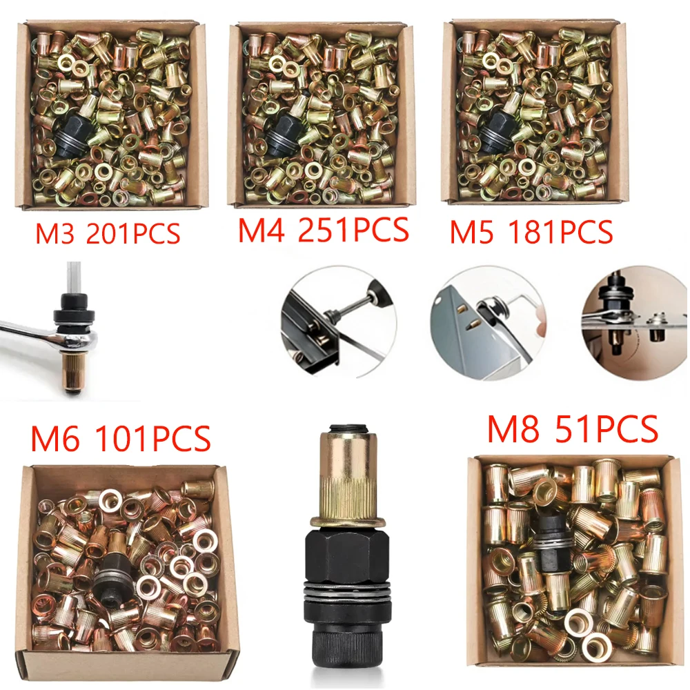 Furniture Hardware Screws - Carbon steel rivet nut set Slotted