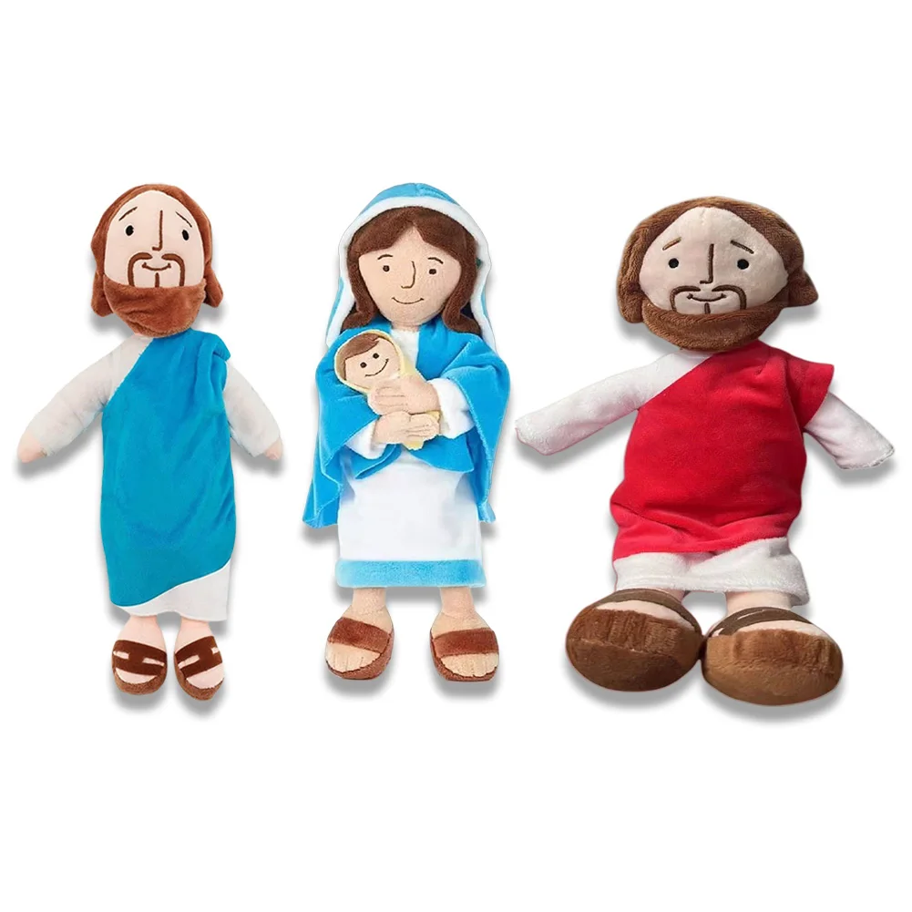 

Jesus Plush Doll Stuffed Animal Jesus Plush Toy Plushie Savior Doll Plushie Toy Gifts for Kids for Christening Religious Easter