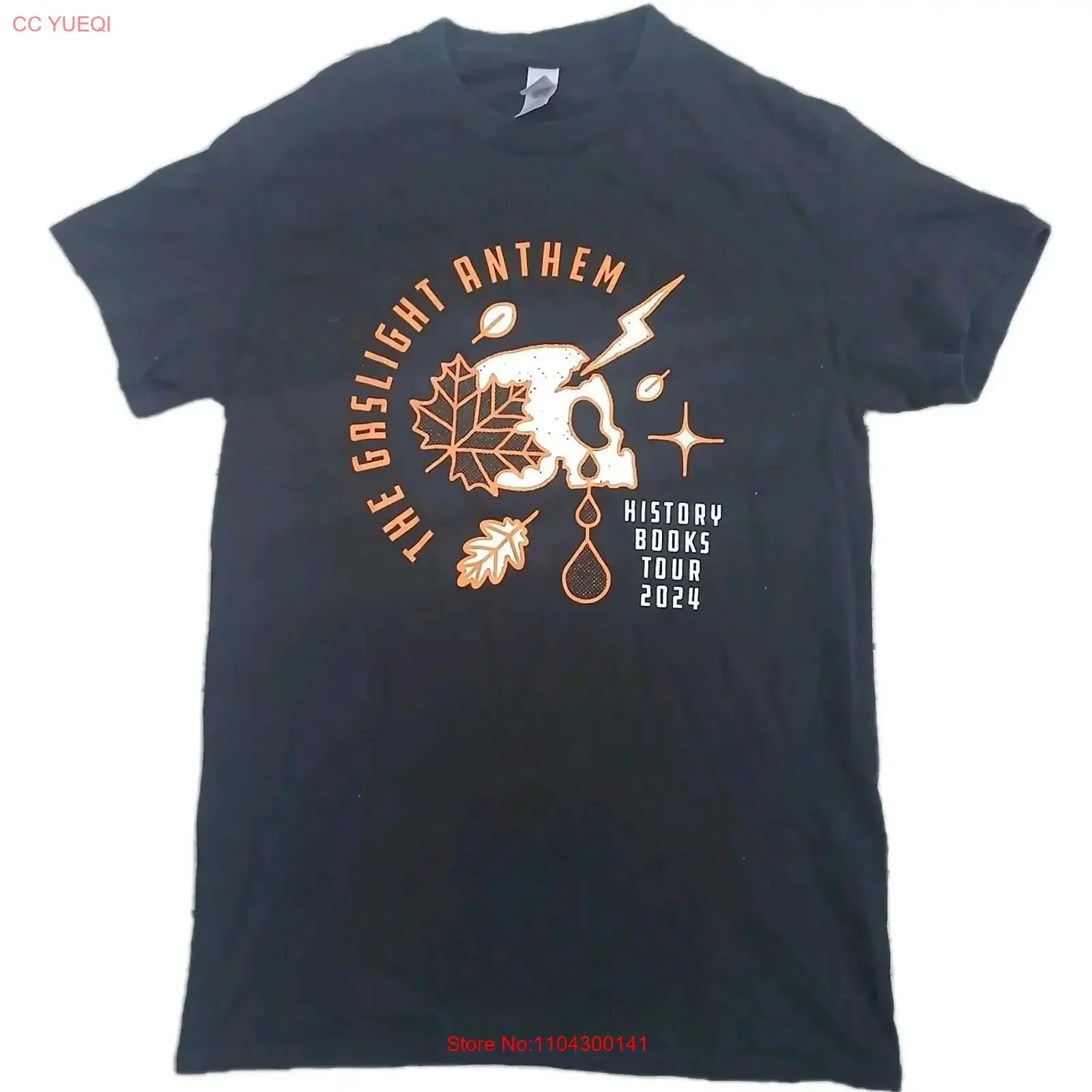 The Gaslight Anthem History Books Tour 2024 T Shirt S Joyce Manor Frank Turner vintage Washed Stretched Soft