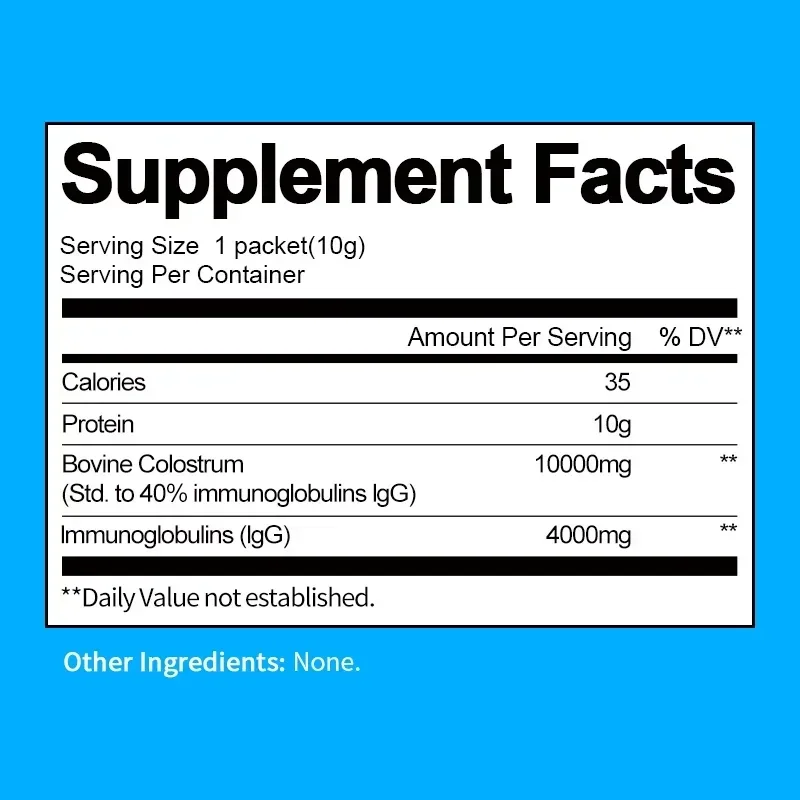 Met Voeding Van Natuurlijk Gras, 40% Lgg, Rundercolostrum