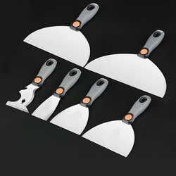 Stainless Steel Drywall Plastering Scraper Tool Putty Knife Trowel Wall Cleaning Shovel Construction FO4040-FO4045