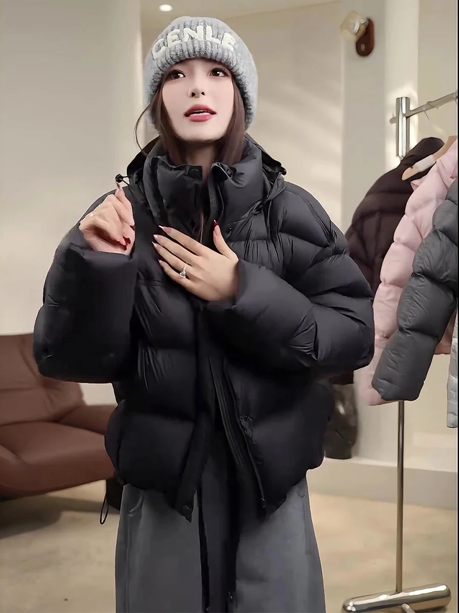 Casual con capucha Puffer Jaet mujeres Thiened cálido Du abajo ort abrigo pan Sle diseño a prueba de viento ocio ropa de abrigo de invierno