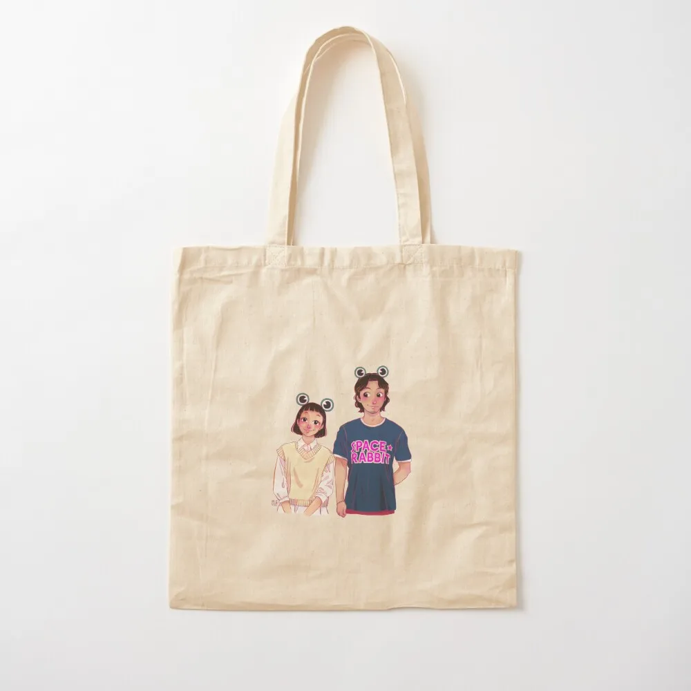 حقيبة حمل Yumi's Cells Yumi and Woong حقيبة قماش مخصصة حقيبة حمل كبيرة صديقة للبيئة مخصصة #2