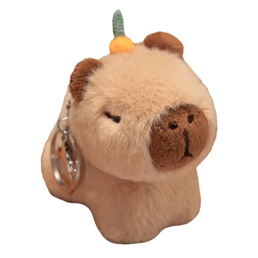 PP Cotton Capybara Plush Pendant Korean Style Cute Kitten Doll keychain Lovely 10cm Puppy Plush Toy Friends Birthday Gifts