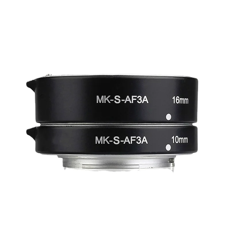 MK-S-AF3A Metal Auto Focus Macro Extension Tube 10mm 16mm for Sony Mirrorless A6300 A6000 A7 A7SII NEX E-Mount Camera Mk S Af3 A