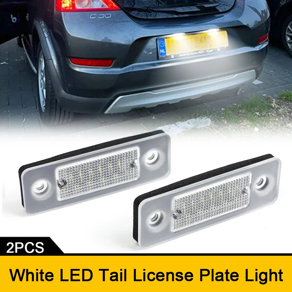 

6000K LED License Number Plate Light Tag Lamp For Volvo C30 2008-2013 Tail Reverse Lamp OEM#31213991 Car Styling