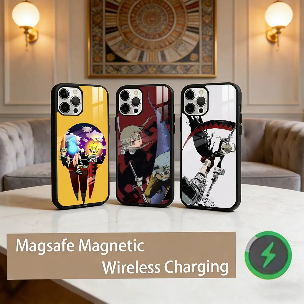 

SOUL EATER JP Manga Anime Phone Case For iPhone17,16,15,14,13,12,11 Plus,Pro Max Magnetic For Magsafe Wireless Charging