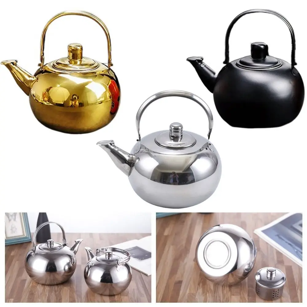 Stainless Steel Water Kettles with Infuser Filter Cookware Oolong Tea Jug Tea Coffee Tools Large Capacity Teapot Home Office