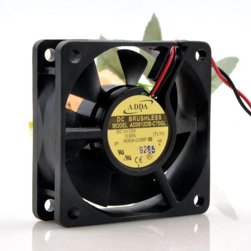 

Adda 6020 12V 0.07a AD0612DB-C70GL 6cm Computer Power Case Fan