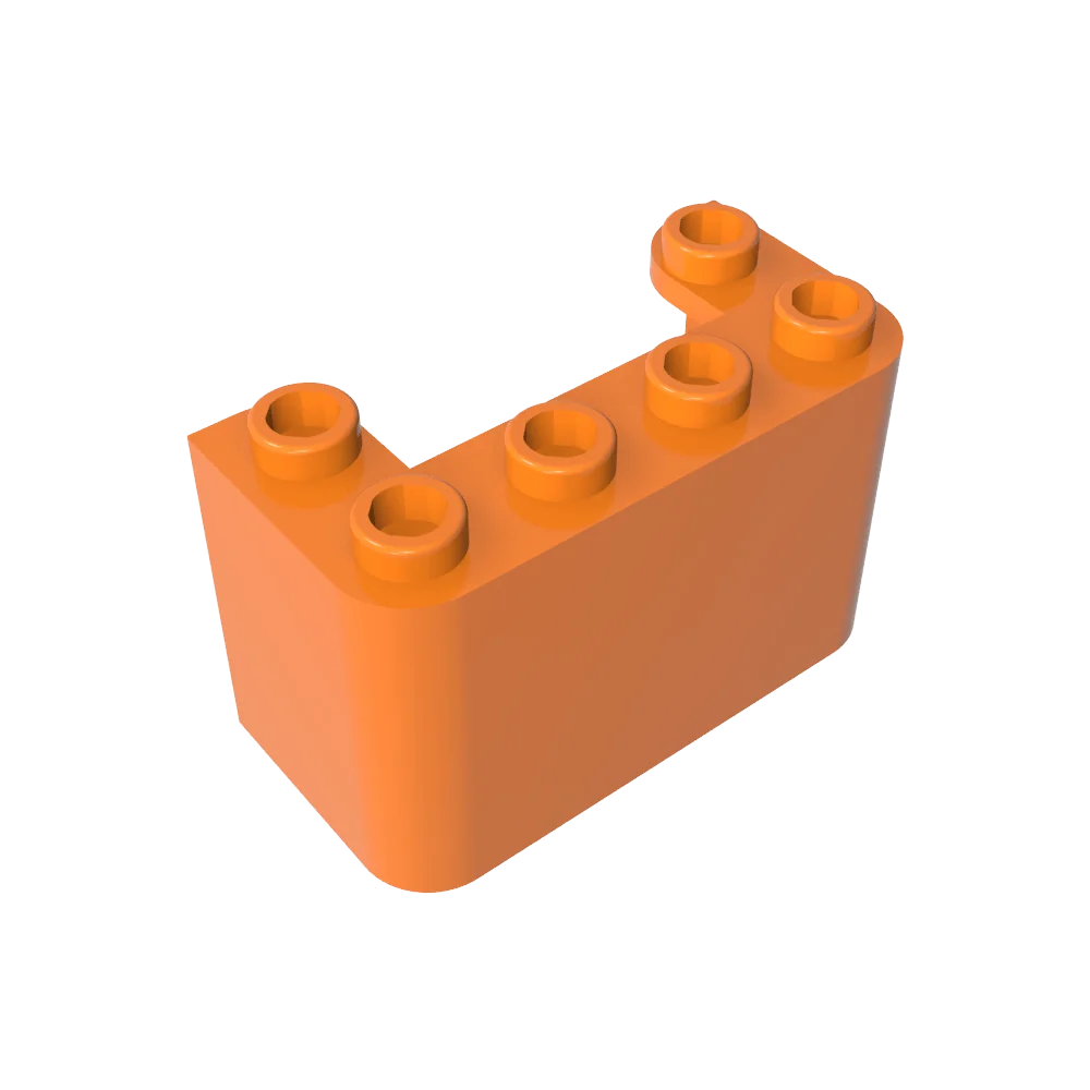 مكعبات بناء Gobricks GDS-1156 الزجاج الأمامي عمودي 2 × 4 × 2 متوافقة مع ليغو 4594 للأطفال التعليمية التقنية