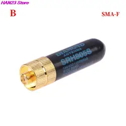 High Quality 1Pcs 4.5cm Mini SMA-M/SMA-F Dual Band Antenna UHF+VHF SRH805S Walkie Talkie Radio Accessories