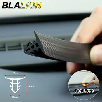 מדבקת רכב BLALION רצועות איטום לוח מחוון חותמות גומי איטום בידוד קול אוניברסלי רצועת מזג אוויר חלקי מדבקות אוטומטיות