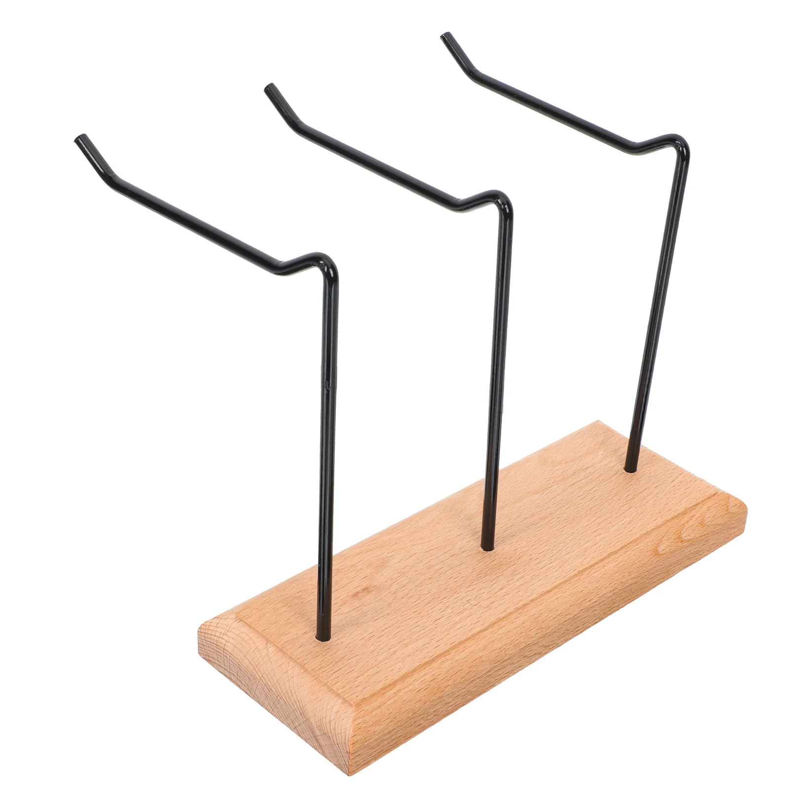

Wooden Base Iron Jewelry Rack Earring Display Stand Necklace Holder Bracelet ganizer Home Decor Storage Solution