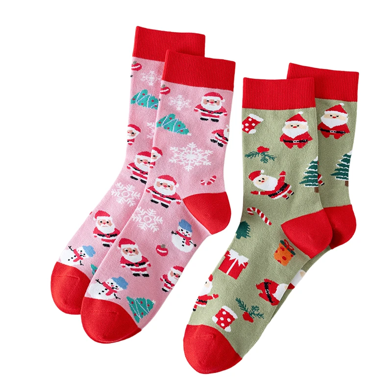 

Original Design Christmas Crew Socks Cute Snowman Santa Cotton Socks Unisex Cartoon Couple Socks Women Men Novelty Socks Gifts