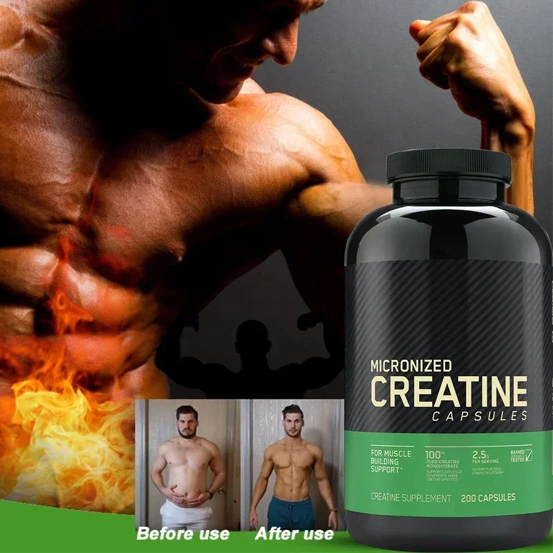 

creatine monohydrate capsule protects nerve cells promotes heart health enhances body immunity and promotes muscle recovery