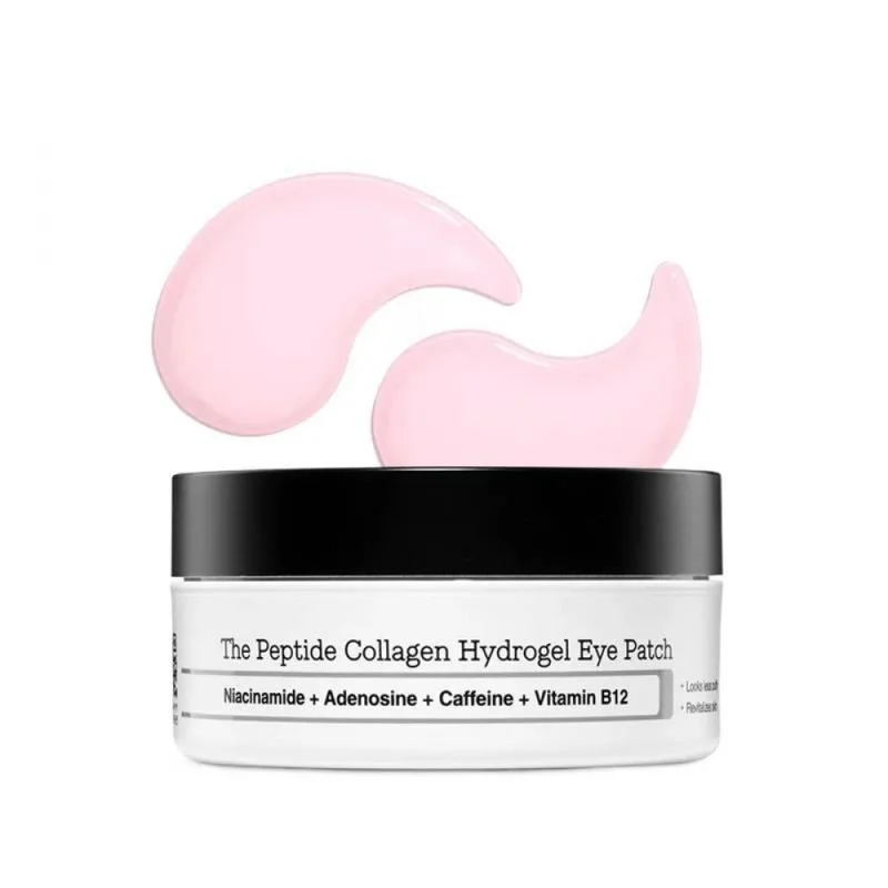 Collagen Peptide Hydrogel Eye Patches 60pcs Fast Acting 10 Mins Hydration Relieve Puffiness Under Eye Bags Brightening Eye Care
