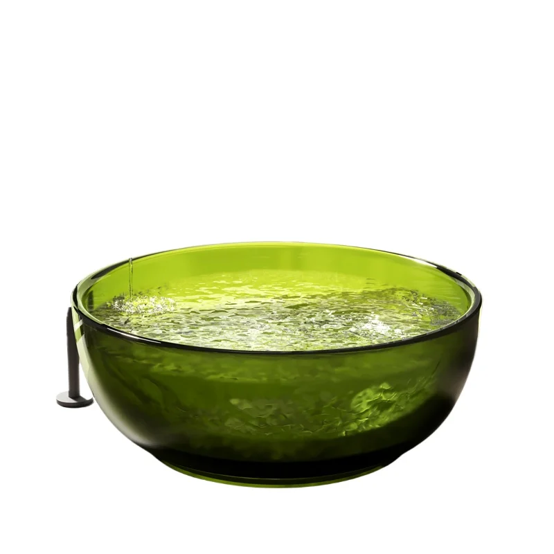 

Creative color freestanding transparent resin bathroom double couple crystal bathtub