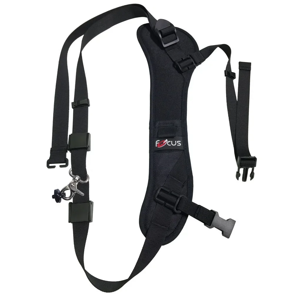 حزام كتف للكاميرا، نظام تعديل سريع، حزام رقبة الكاميرا، حزام كتف مزدوج، حافظة عدسة، سترة كاميرا اقتران سريع