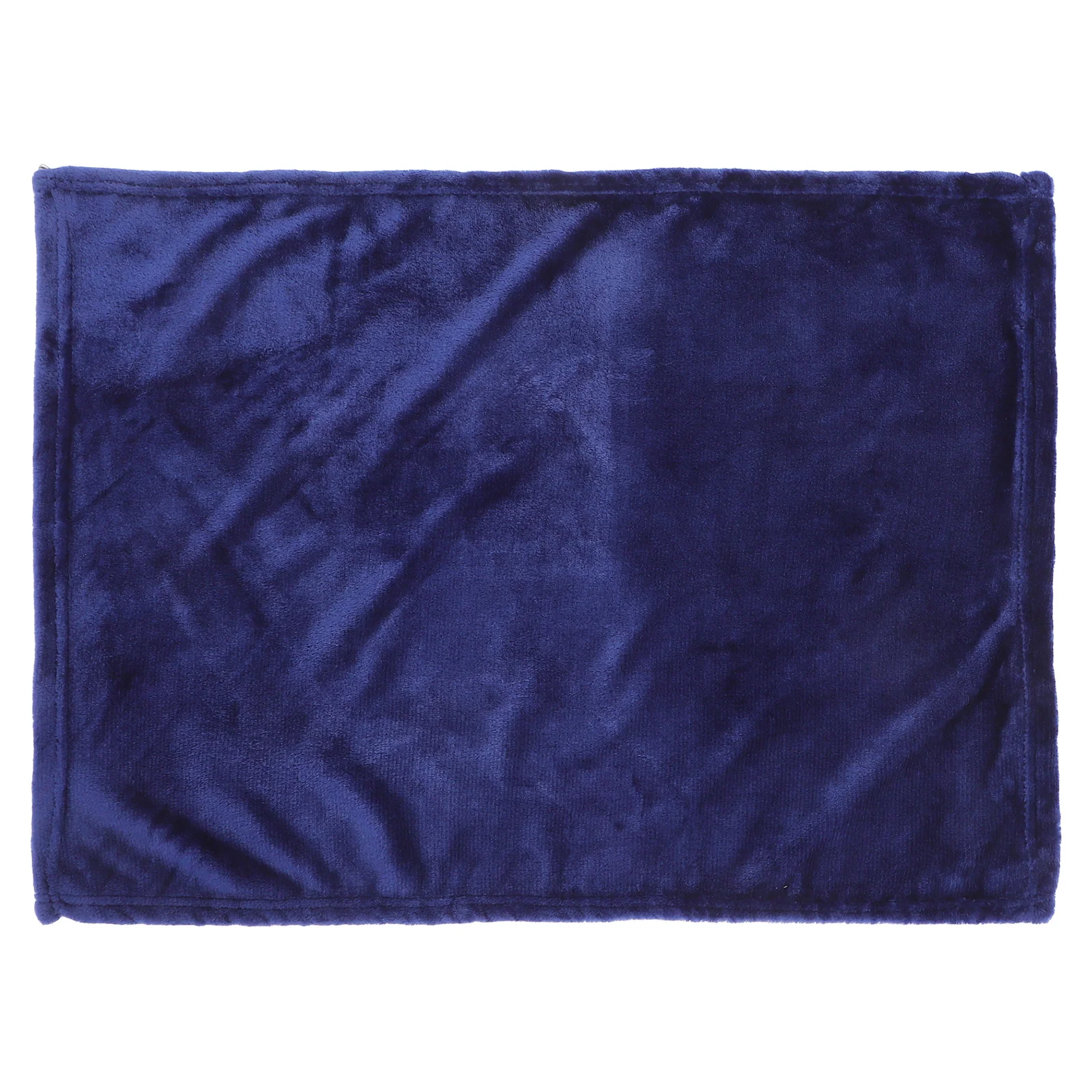 

Dark Blue Solid Color Flannel Pet Blanket Lightweight Extra Warm Comfortable Towel Bedding Flannel Pet Blanket
