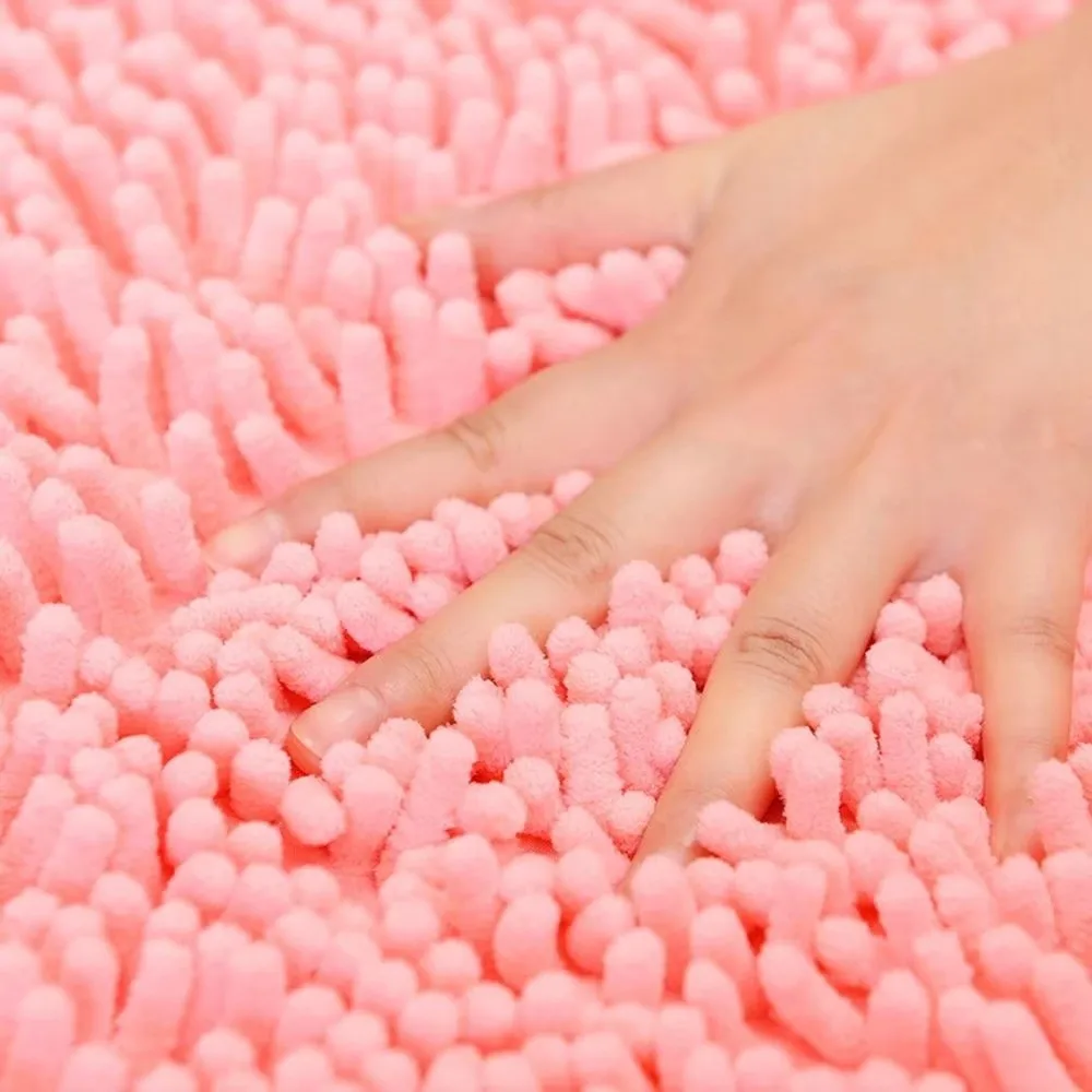 New 40*60cm Bath Mat Anti Mould Machine Washable Anti Slip Bath Mat Extra Soft Chenille Bathroom Carpet