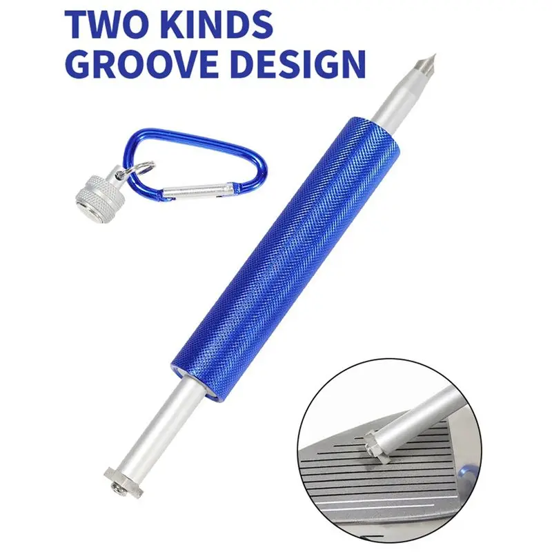 

[AA49] Golf Dual-Head Ditch Cleaner Golf Club Cleaner Golf Cleaning Supplies,Cleaning Tools for Golf Clubs,Red