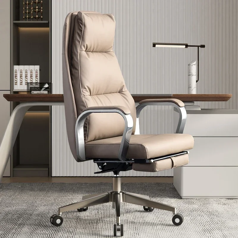 Luxury Executive Office Chair Roller Design Computer Ergonomic Office Chair Extension Handle Cadeiras Furniture Decoration