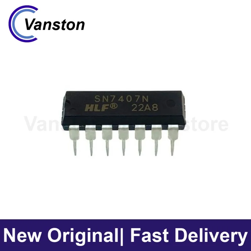 10pcs SN7407N 7407N 7407 Dual In-line DIP-14 New Imported Original DM7407N Logic Chip New and Original