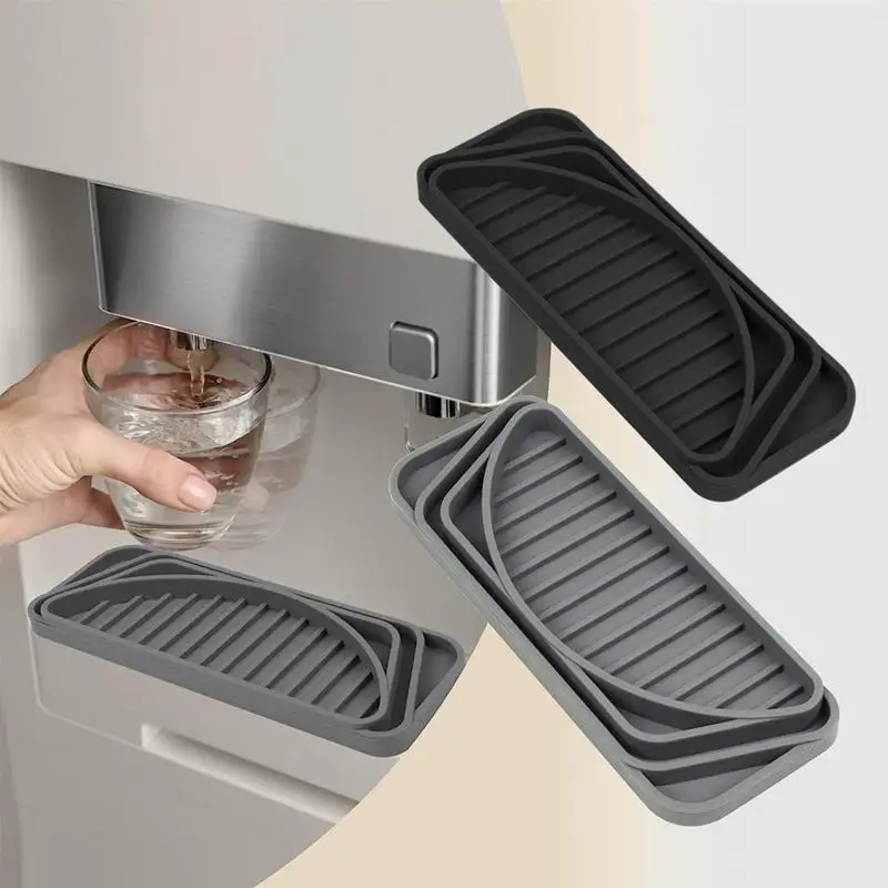 Refrigerator Drip Catcher For Water Tray Water Dispenser Drip Catcher Silicone Water Dispenser Drip Collector Refrigerator Drip