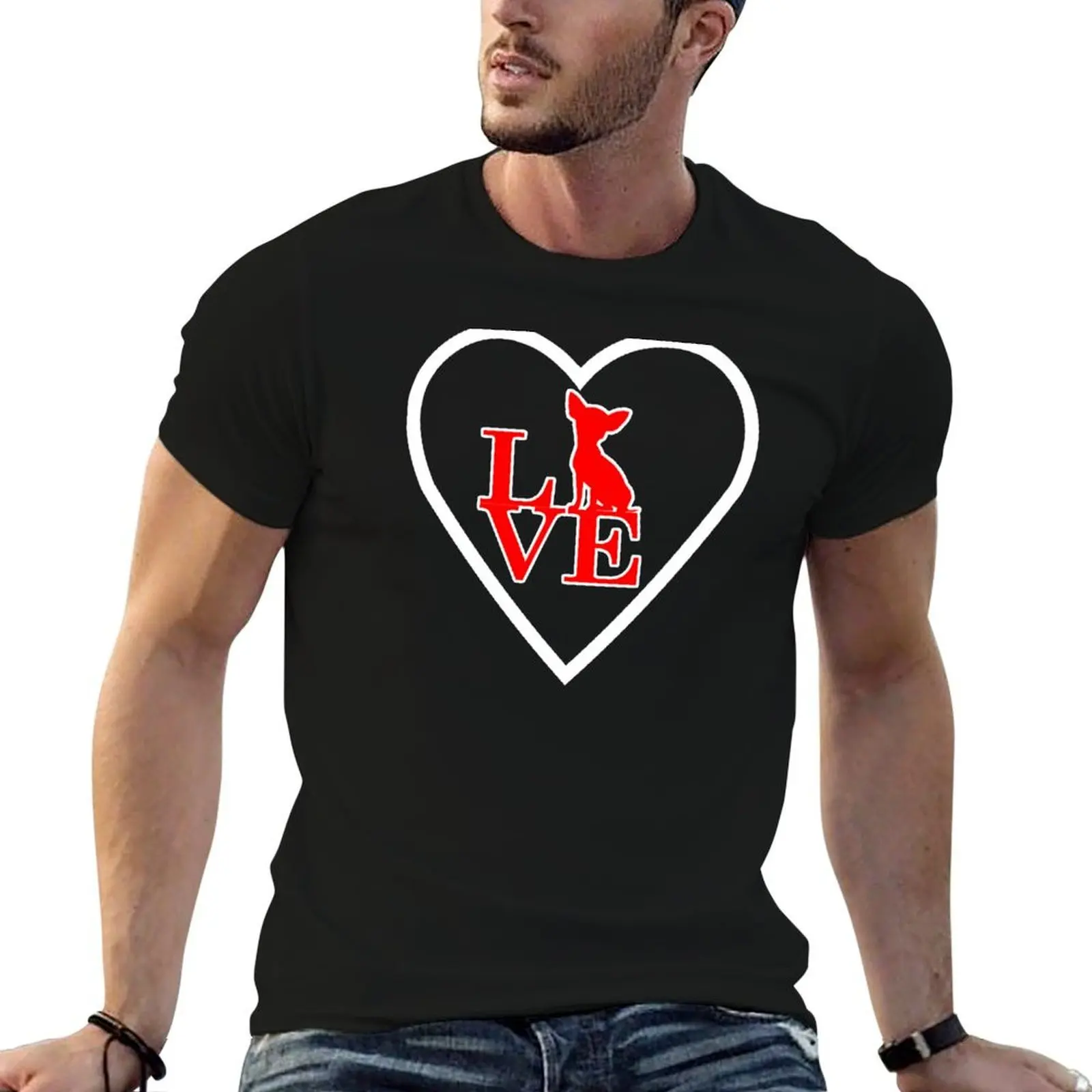 

Love My Chihuahua T-Shirt t shirts with prints t shirt men 100% cotton luxury brand t shirts for man graphic funny T-shirt