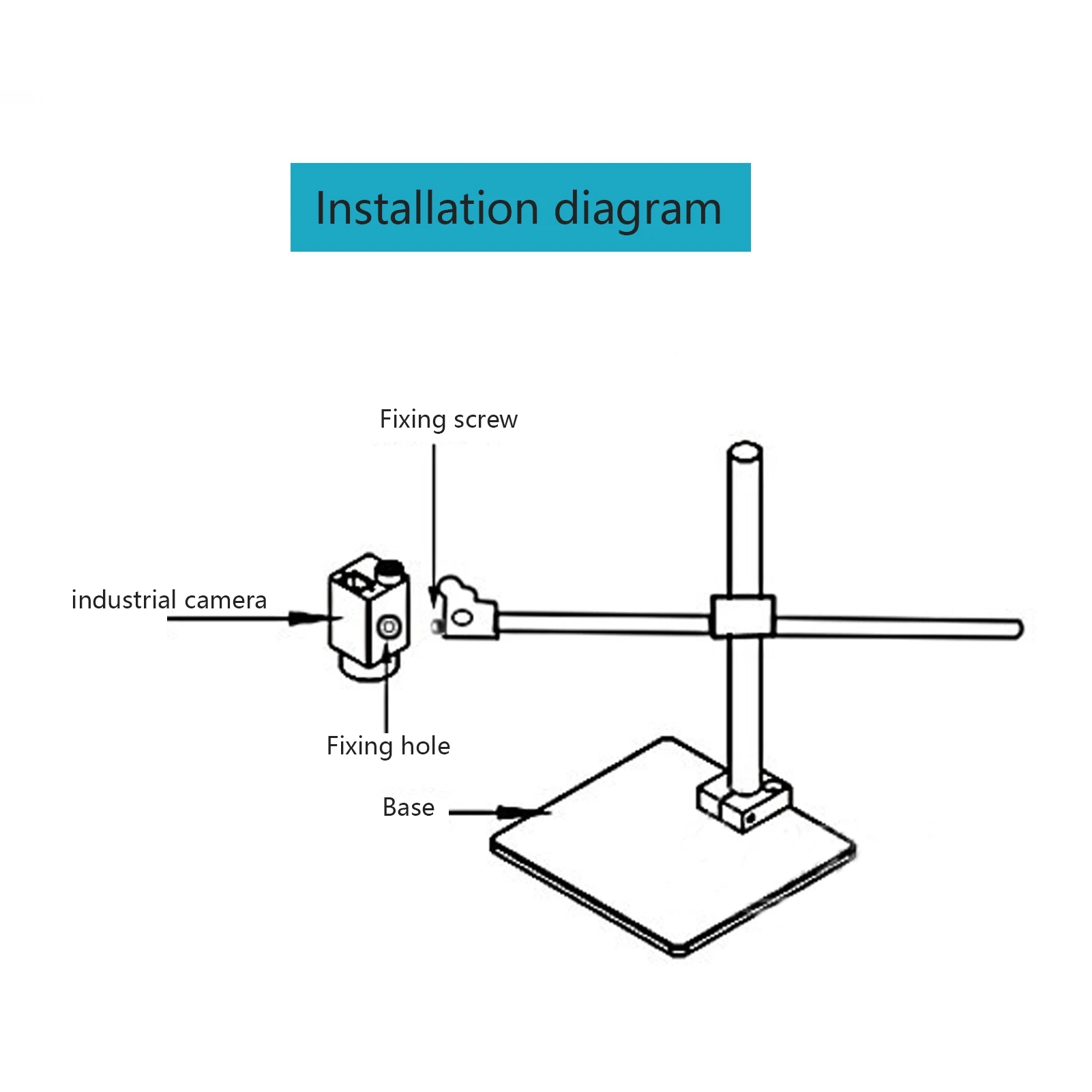 Mikroskop z kamerą przemysłową USB Cyfrowy Stojak Podstawa Uchwyt Podpórka Biurkowa