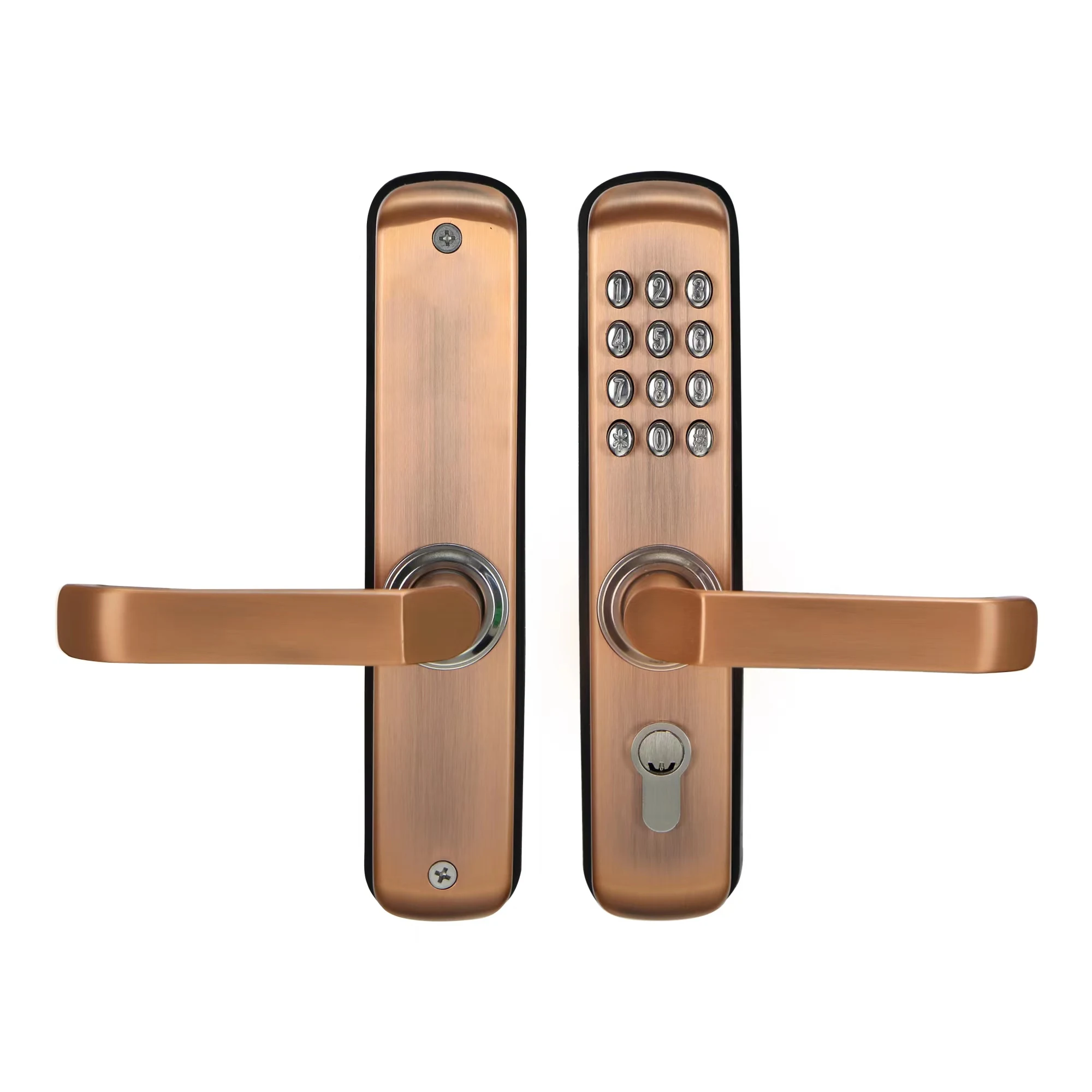 Mechanical Push Button Waterproof Keypad Pin Code Entry Password Gate Door Lock