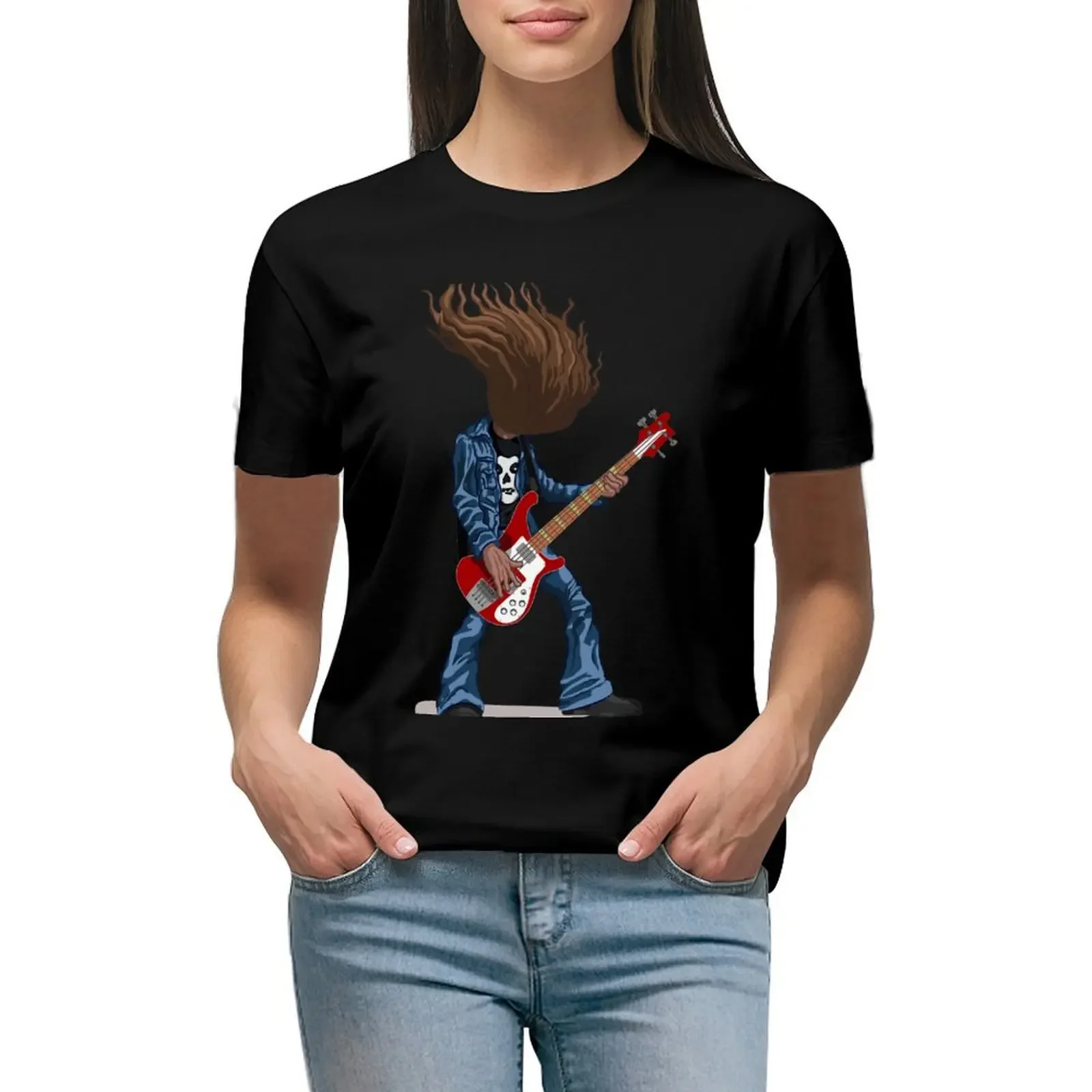 Cliff Burton T-Shirt Female clothing cute tops Aesthetic clothing kawaii clothes Women tops