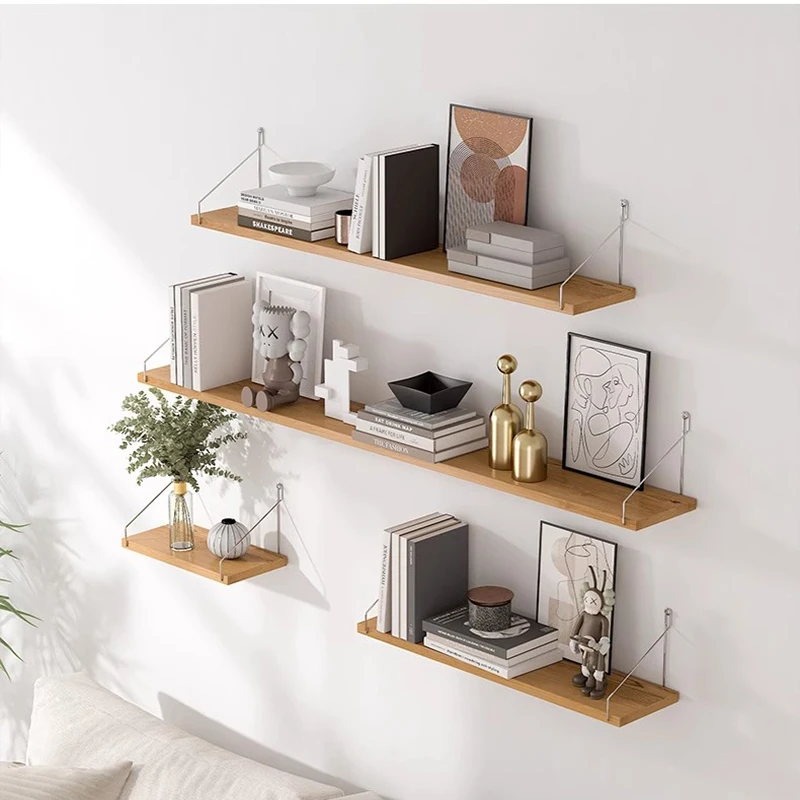 

Small Wooden Bookshelf Iron Acrylic Modern Storage Hanging Nordic Glass Doll Magazine Bookcase Cube Balda Living Room Furniture