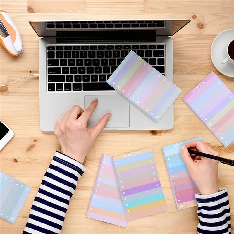 

Highly Recommended-12 PCS To Do List Sticky Notes 5.1X3.2Inch Assorted Colors Lined, Planner, Daily Notepad