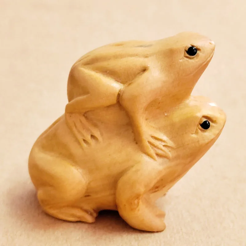 

Q4943 - 2 "фигурка Netsuke: 2 лягушки