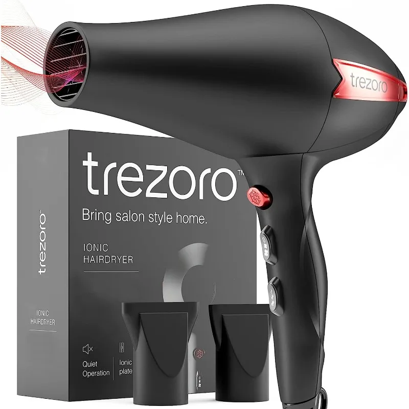 

Professional 2200W Ionic Salon Hair Dryer - Professional Blow Dryer - Lightweight Travel Hairdryer for Normal