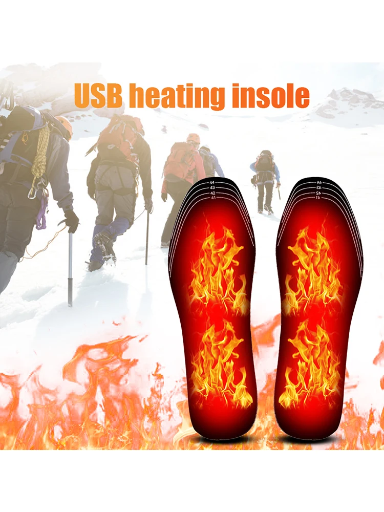 Pro USB Verwarmde Inlegzolen Sneakers Laarzen Verwarming Inlegzolen Oplaadbare Elektrisch Verwarmde Inserts Warme Sok Pad Mat